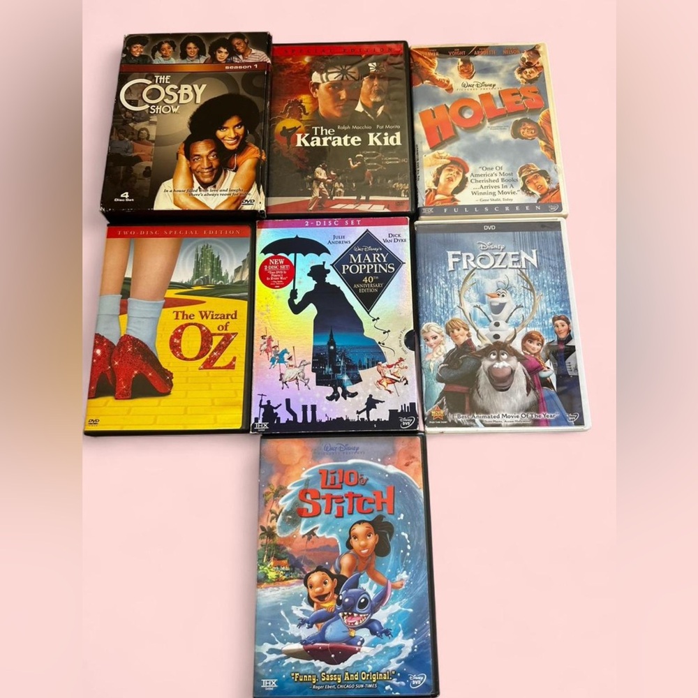 Mixed Family Movie DVD Lot - Bright Color Covers